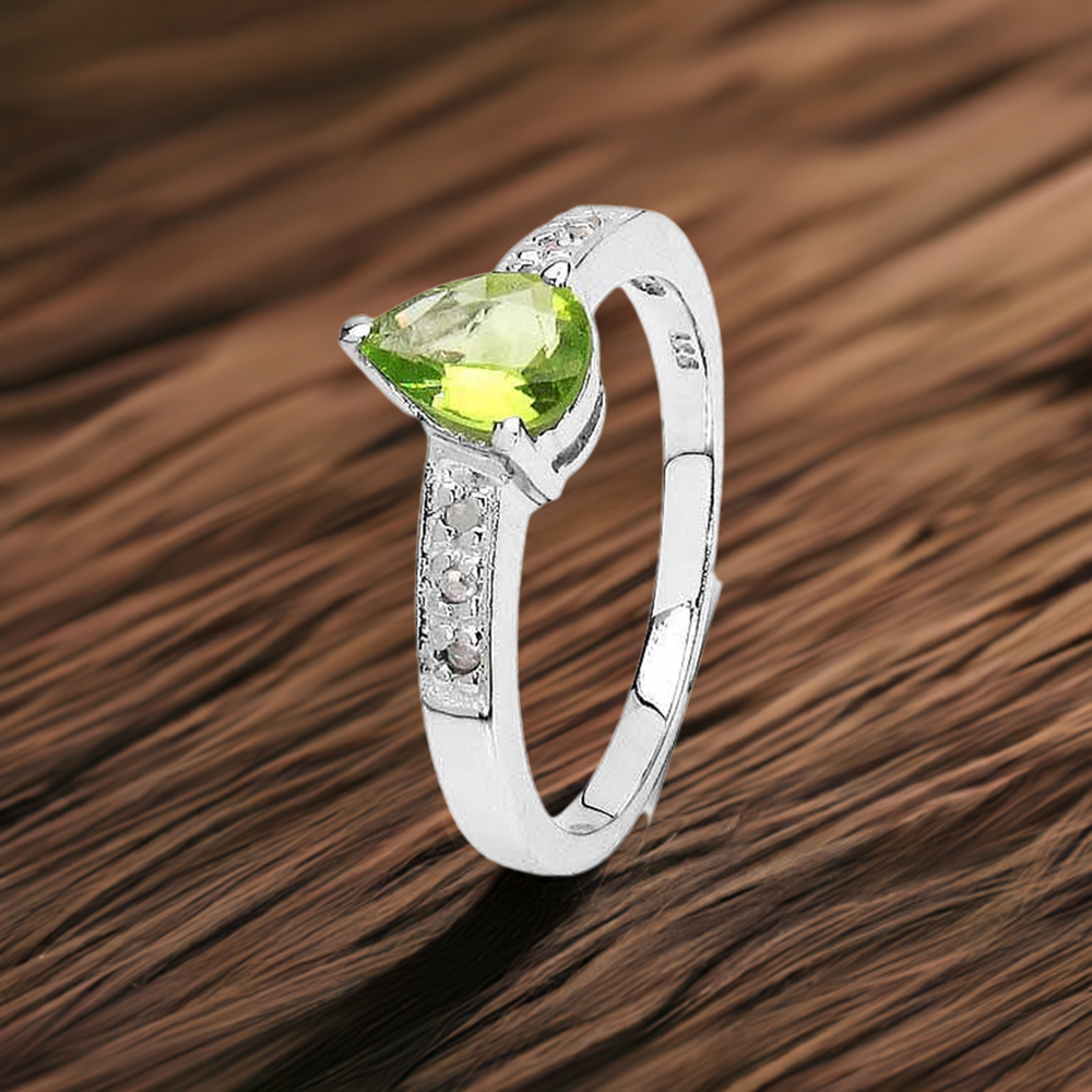 Sterling Silver Peridot Rings For Women's 925SR3287