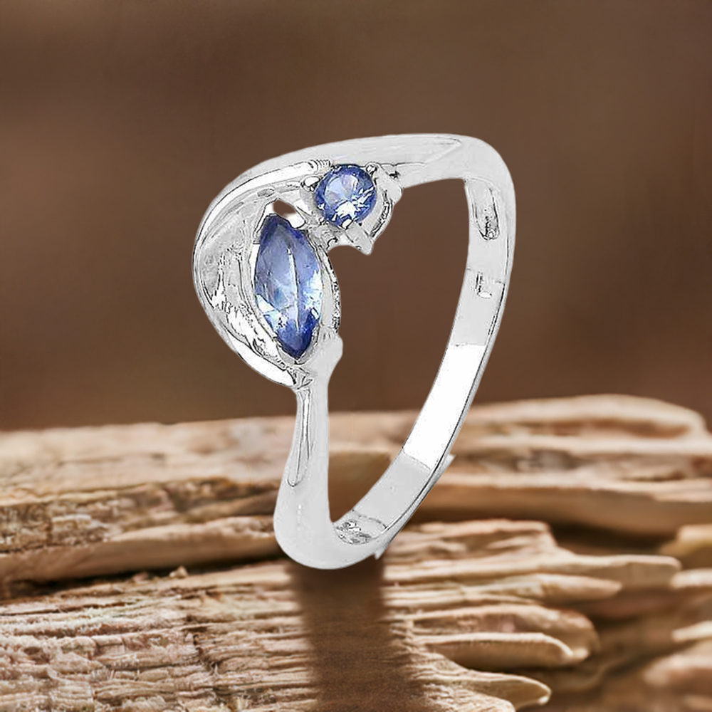 Semi Precious Tanzanite Gemstone Rings In 925 Sterling Silver Jewelry 925SR3308