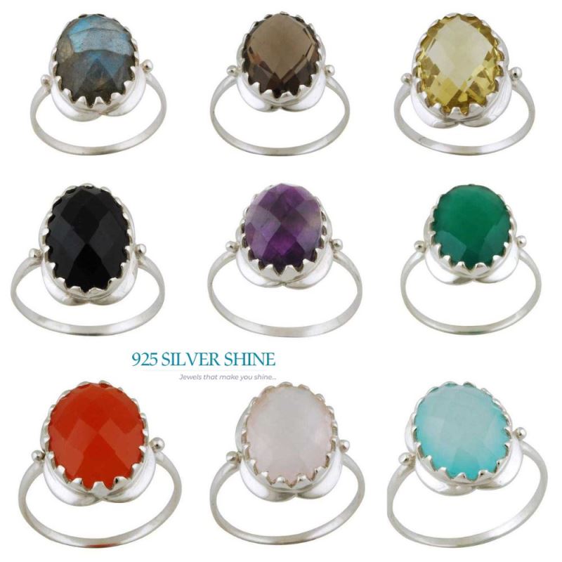 Natural Labradorite Gemstone Rings In 925 Sterling Silver Jewelry 925SR3389_2