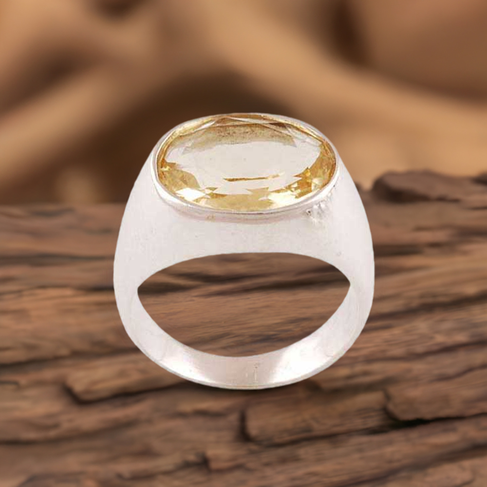 Citrine Gemstone Sterling Silver Rings 925SR3410