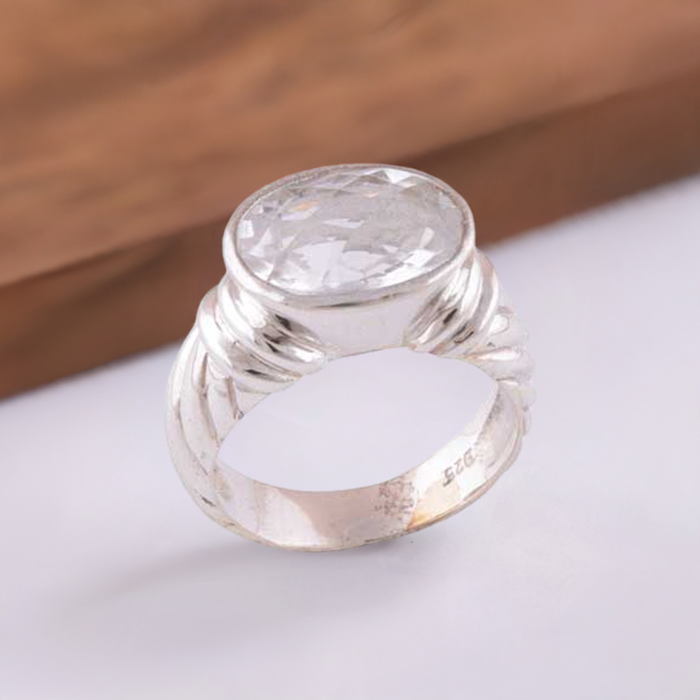 925 Sterling Silver Rings In Genuine Crystal Gemstone 925SR3458