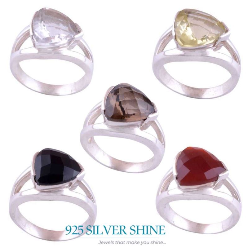 Genuine Crystal Gemstone Rings In 925 Sterling Silver Jewelry 925SR3470_2