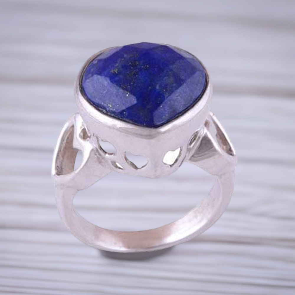 Natural Lapis Lazuli Gemstone Rings In Fine 925 Sterling Silver 925SR3520