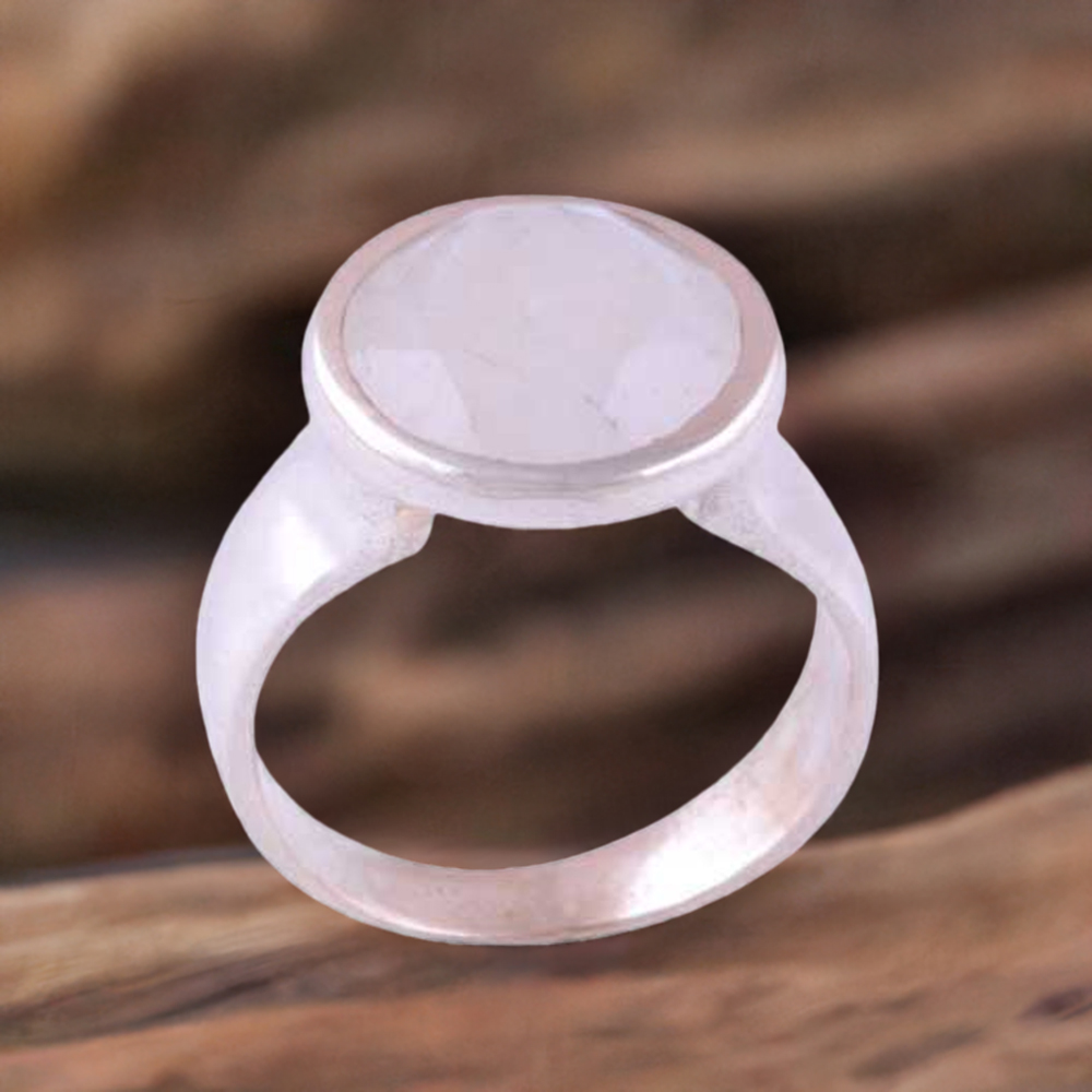 Genuine Rainbow Moonstone Rings In 925 Sterling Silver 925SR3867