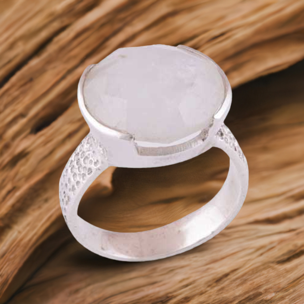 925 Sterling Silver Handmade Rings In Rainbow Moonstone Jewelry 925SR3927