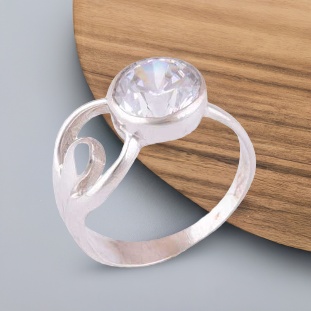925 Sterling Silver Rings In Natural Crystal Gemstone 925SR3965