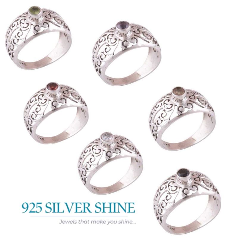Semi Precious Labradorite Gemstone Rings In 925 Sterling Silver Jewelry 925SR3975_2
