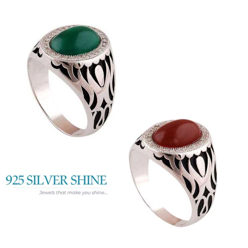 925 Sterling Silver Handmade Rings In Carnelian Gemstone Jewelry 925SR3986_2