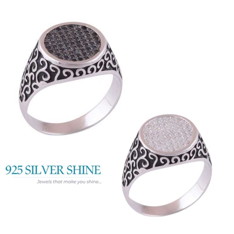 925 Sterling Silver Rings In CZ Gemstone Jewelry 925SR4001_2