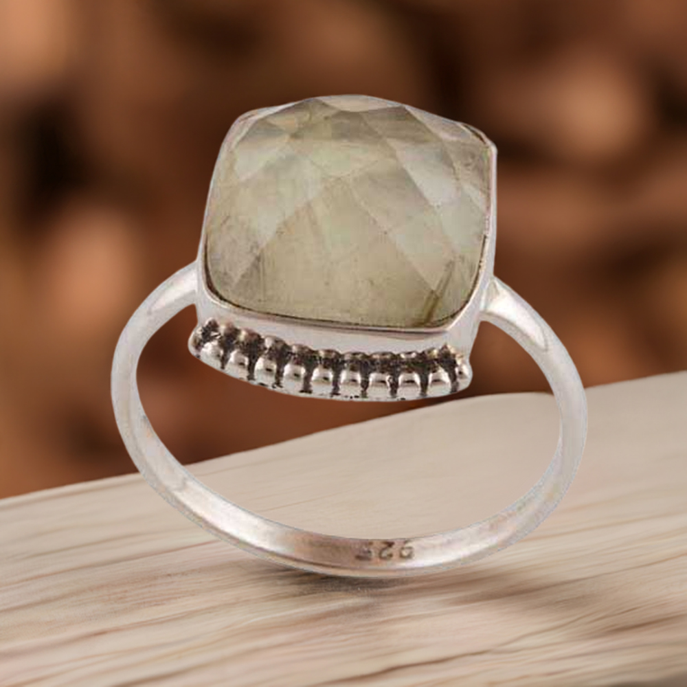 Semi Precious Labradorite Gemstone Rings In 925 Sterling Silver Jewelry 925SR4048
