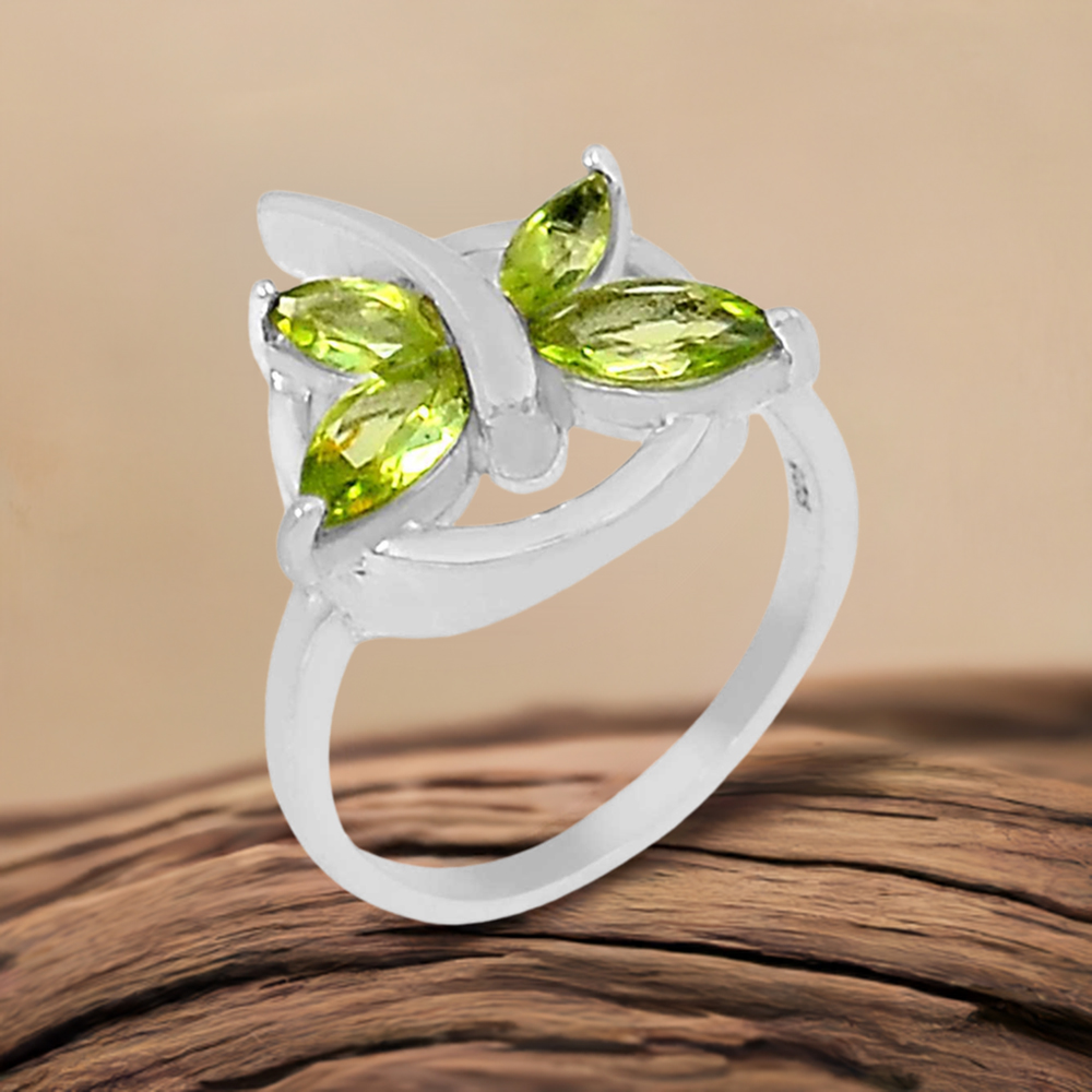 925 Sterling Silver Rings In Natural Iolite Gemstone 925SR938