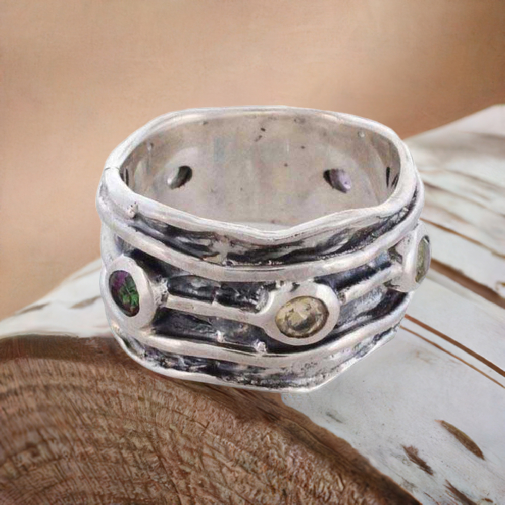 925 Sterling Silver Rings In Citrine Gemstone Jewelry 925SR968