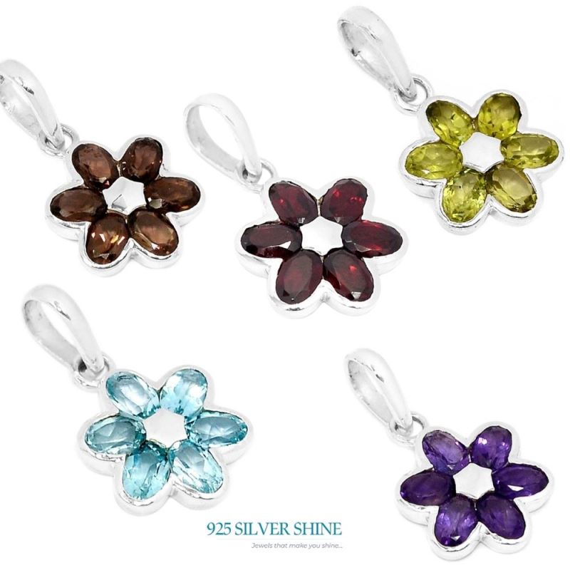 925 Sterling Silver Handmade Pendants In Peridot Gemstone Jewelry 925SSP303-4_3