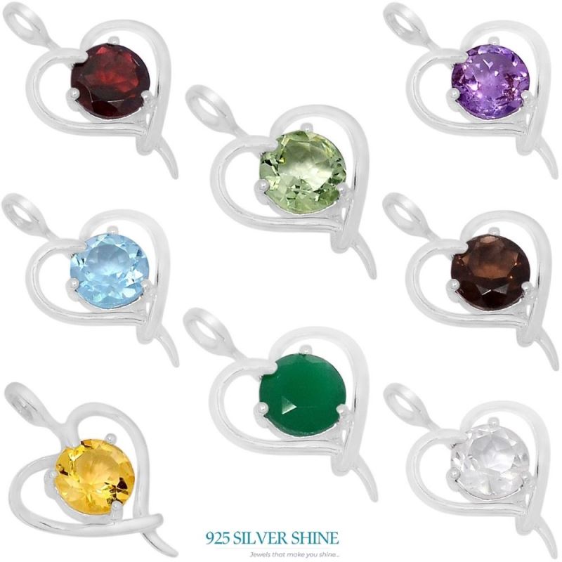 Amethyst Gemstone Handmade Pendants In 925 Sterling Silver Jewelry 925SSP309-1_3