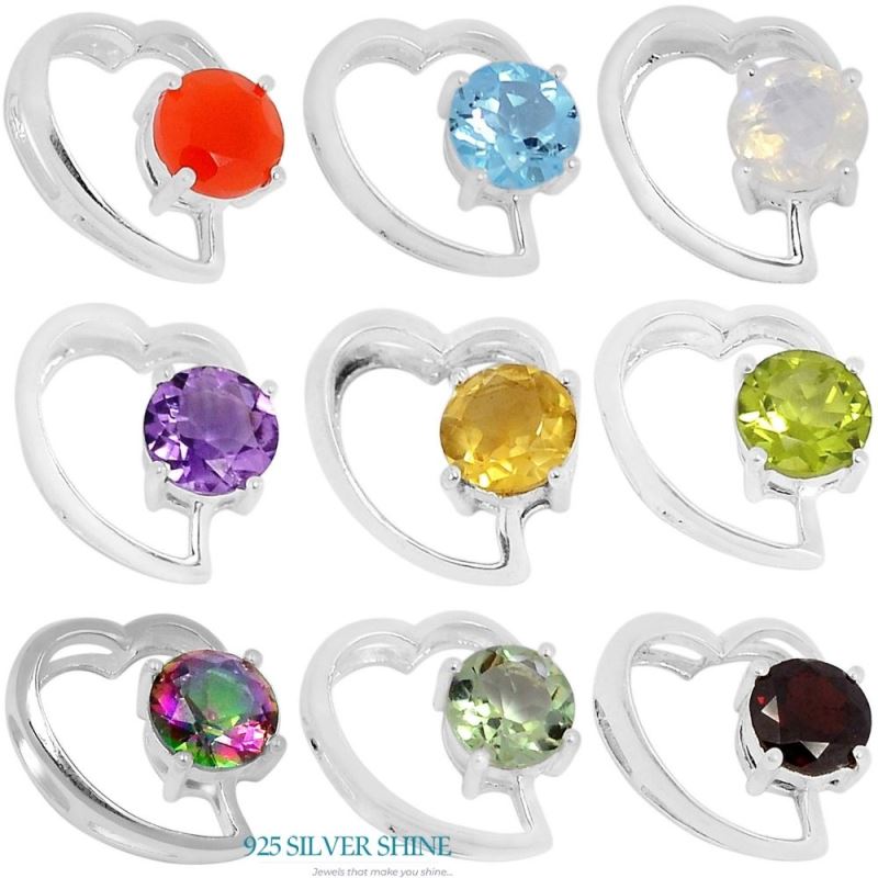 Carnelian Gemstone Handmade Pendants In Solid Sterling Silver Jewelry 925SSP310-4_1