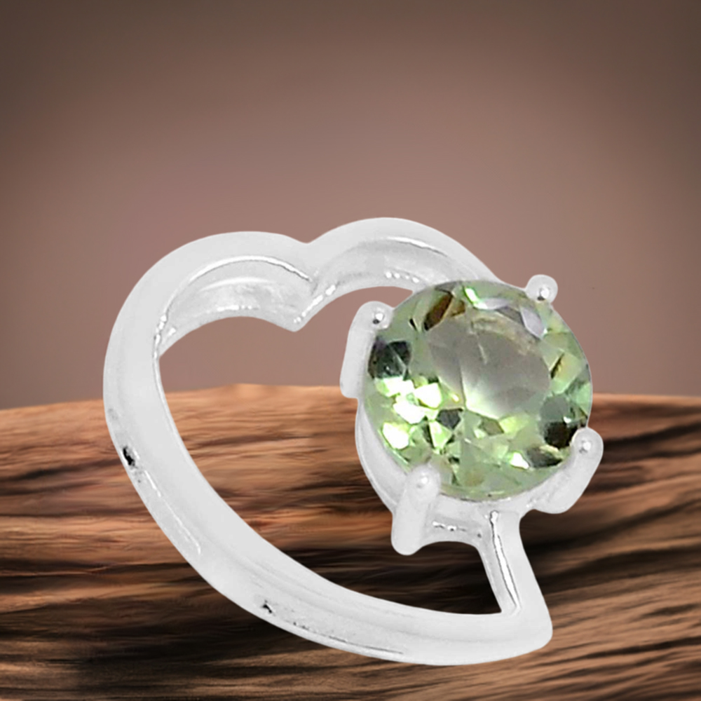 Green Amethyst Gemstone Pendants In 925 Solid Silver Jewelry 925SSP310-6