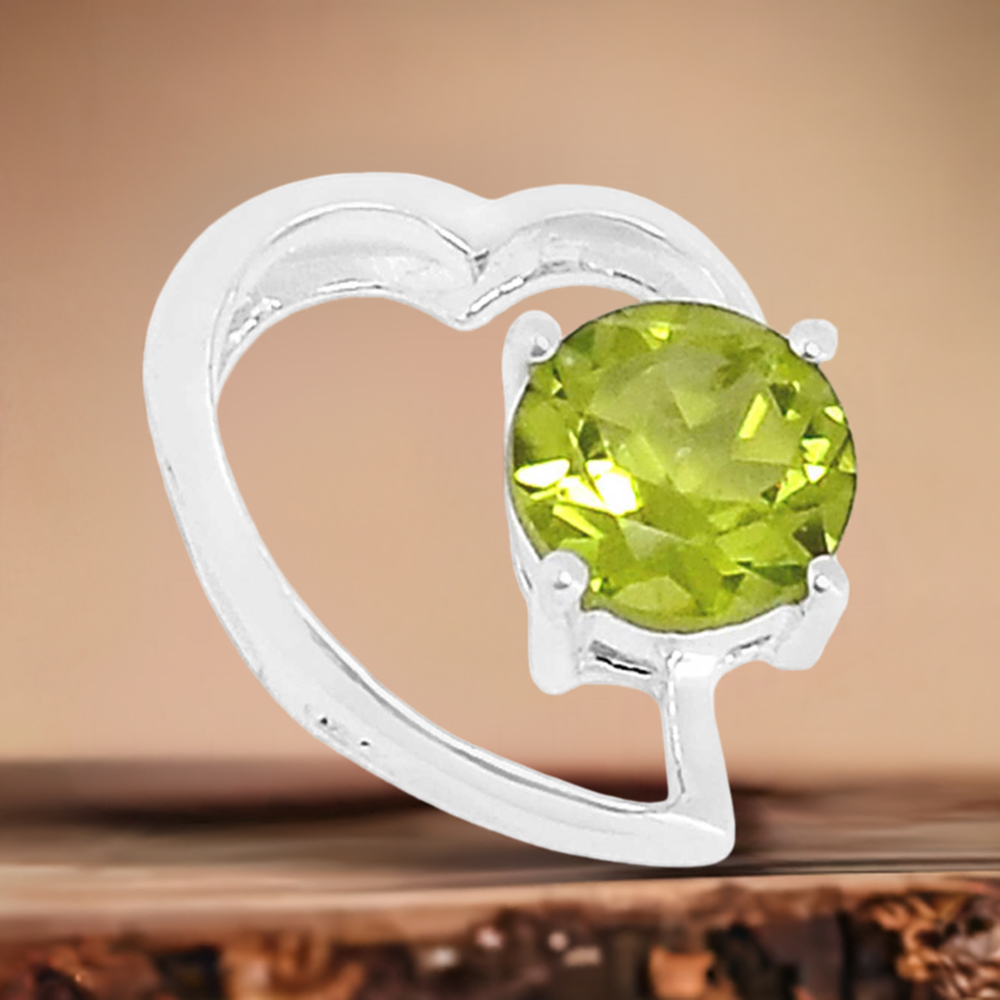 Peridot Gemstone Handmade Pendants In 925 Sterling Silver Jewelry 925SSP310-8