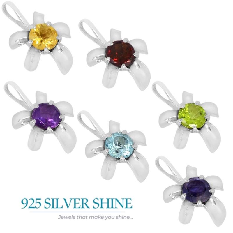 925 Sterling Silver Handmade Pendants In Amethyst Gemstone Jewelry 925SSP312-2_3