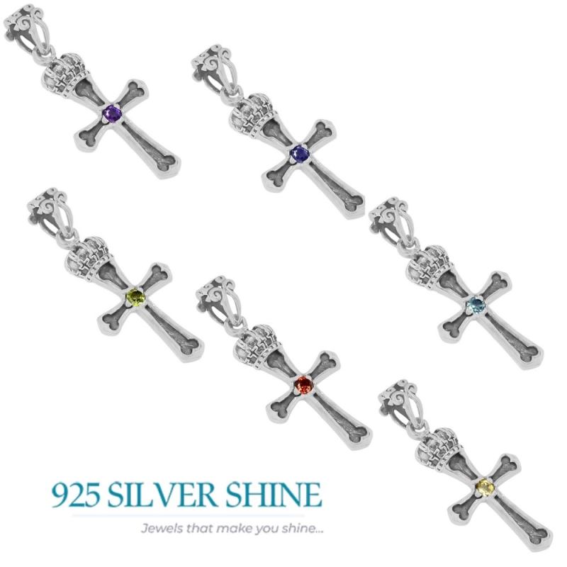 Garnet Gemstone Handmade Pendants In 925 Sterling Silver Jewelry 925SSP347-4_2