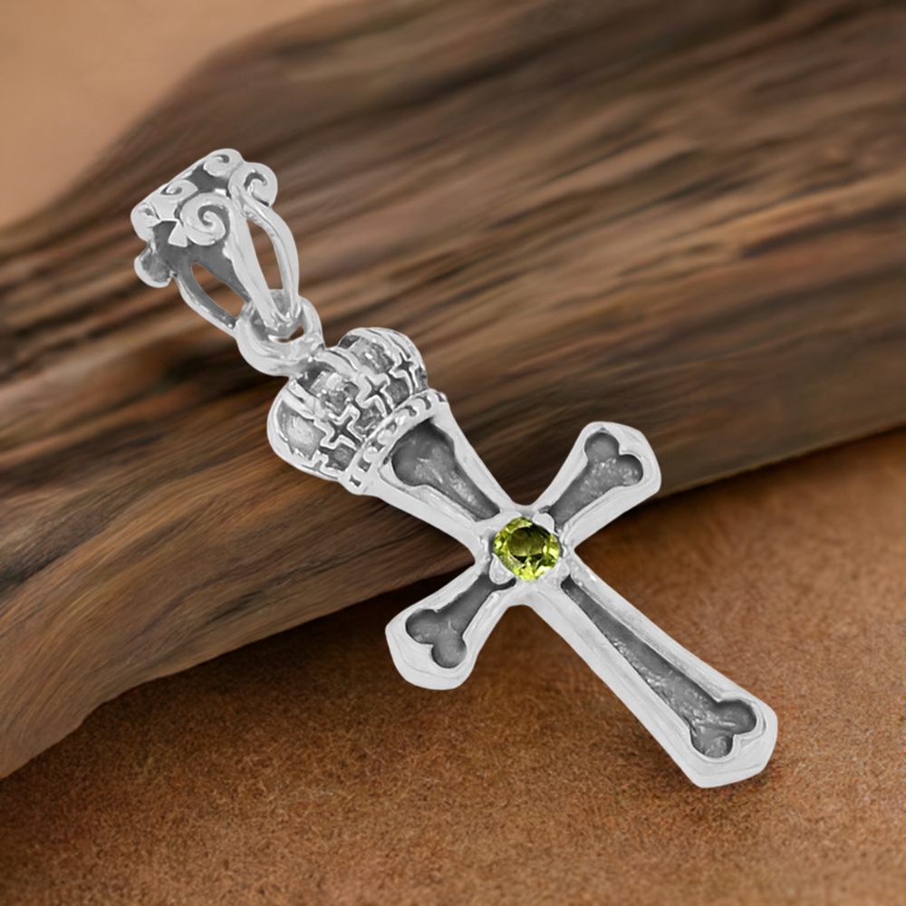 Peridot Gemstone Handmade Pendants In Solid Sterling Silver Jewelry 925SSP347-5