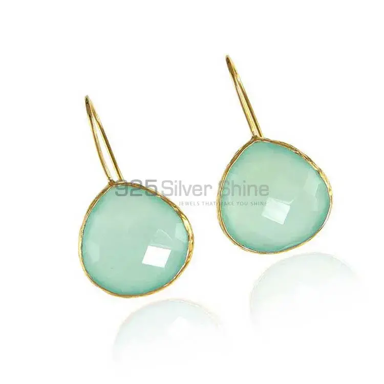 925 Sterling Silver Earrings In Chalcedony Gemstone Jewelry 925SE1980_1