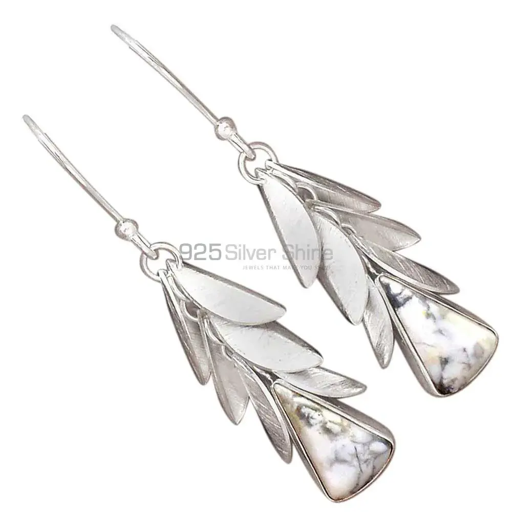 925 Sterling Silver Earrings In Dendritic Opal Gemstone Jewelry 925SE3041_2