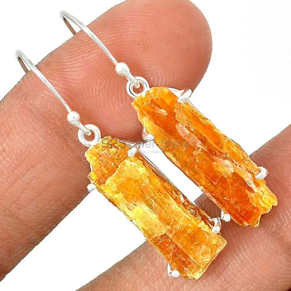 925 Sterling Silver Handmade Earrings In Honey Opal Gemstone Jewelry 925SE2328_0