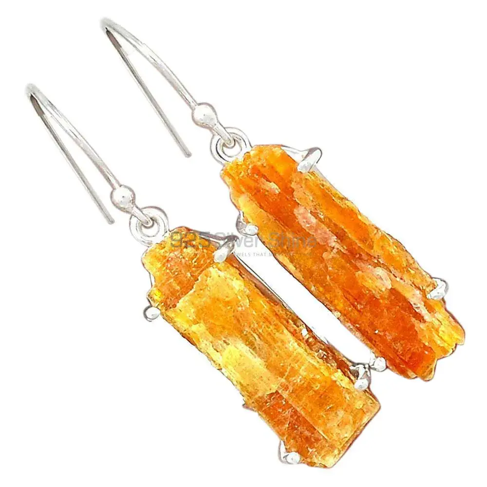 925 Sterling Silver Handmade Earrings In Honey Opal Gemstone Jewelry 925SE2328_1