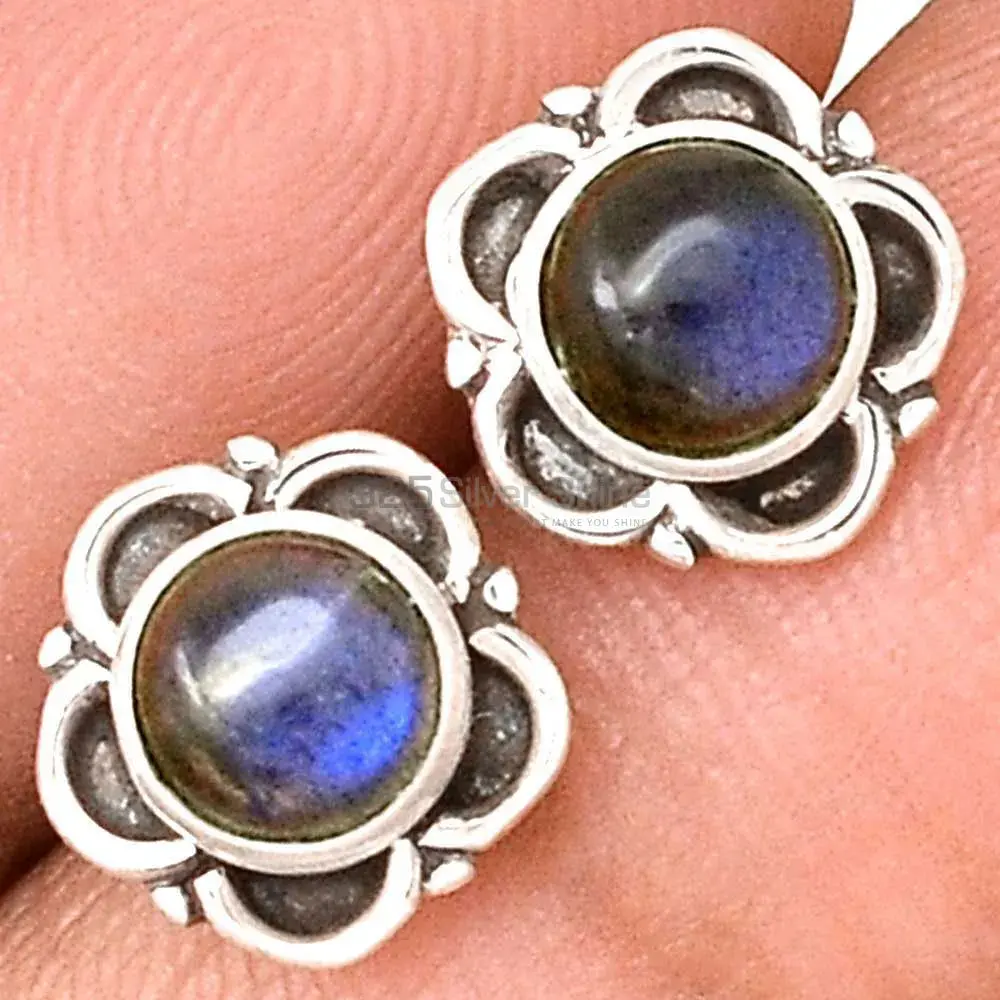 925 Sterling Silver Handmade Earrings In Labradorite Gemstone Jewelry 925SE2249_1
