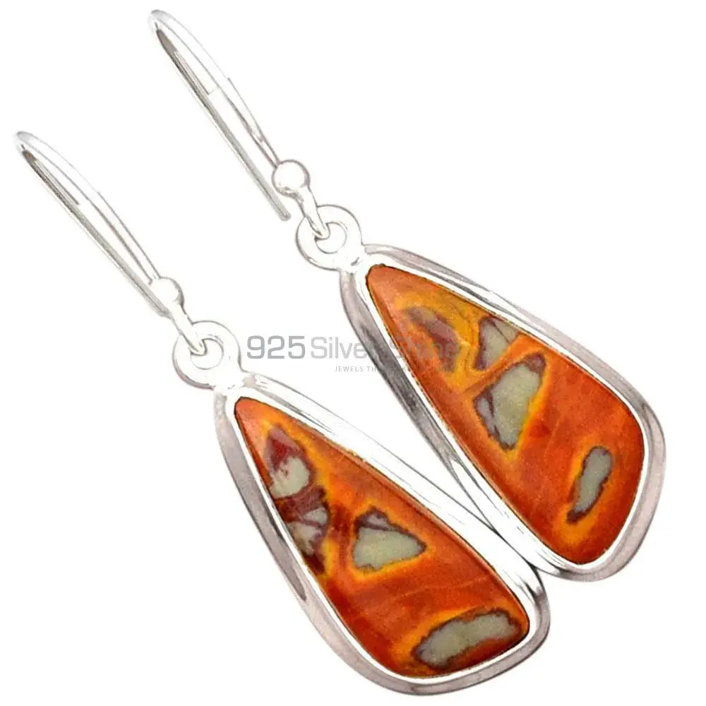 925 Sterling Silver Handmade Earrings In Noreena Jasper Gemstone Jewelry 925SE2323_7