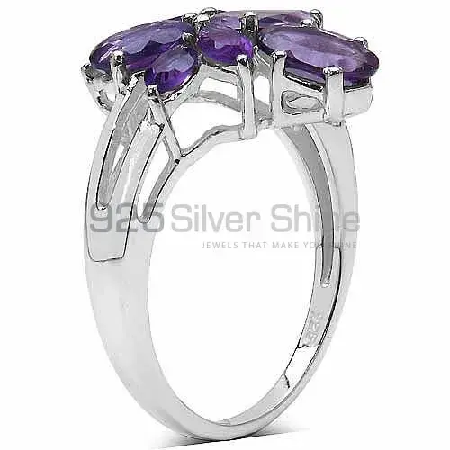 925 Sterling Silver Handmade Rings In Amethyst Gemstone Jewelry 925SR3266_1