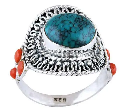 925 Sterling Silver Handmade Rings In Multi Gemstone Jewelry 925SR2935_1