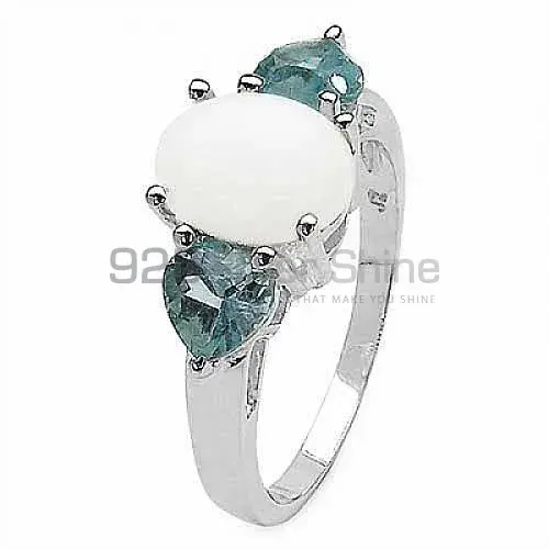 925 Sterling Silver Handmade Rings In Multi Gemstone Jewelry 925SR3172_1