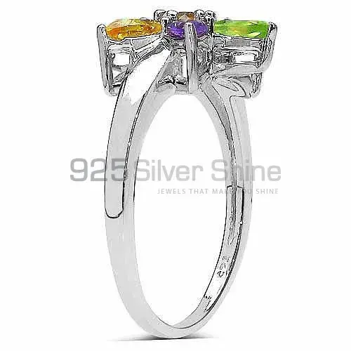 925 Sterling Silver Handmade Rings In Multi Gemstone Jewelry 925SR3345_1