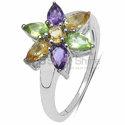 925 Sterling Silver Handmade Rings In Multi Gemstone Jewelry 925SR3345_2