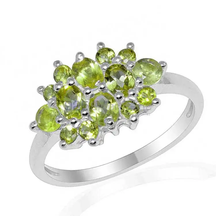 925 Sterling Silver Handmade Rings In Peridot Gemstone Jewelry 925SR1674_1