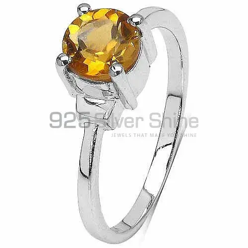 Natural Citrine Gemstone Sterling Silver Rings 925SR3078_2