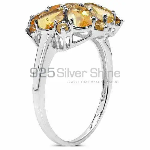 925 Sterling Silver Handmade Rings In Citrine Gemstone Jewelry 925SR3330_1