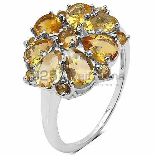925 Sterling Silver Handmade Rings In Citrine Gemstone Jewelry 925SR3330_2