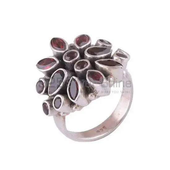 925 Sterling Silver Handmade Rings In Garnet Gemstone Jewelry 925SR3409_1