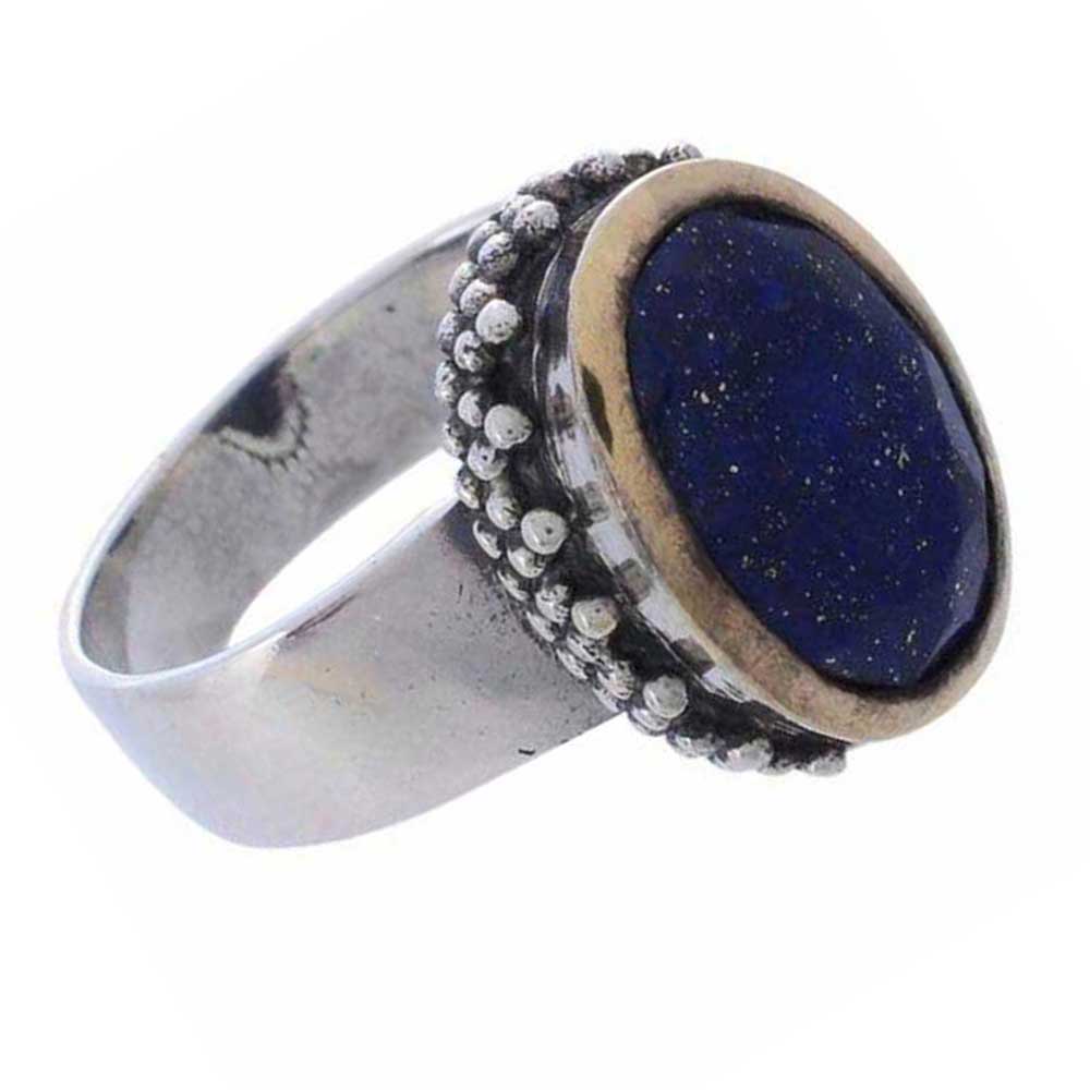 925 Sterling Silver Handmade Rings In Lapis Gemstone Jewelry 925SR976_1