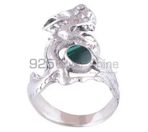 925 Sterling Silver Handmade Rings In Malachite Gemstone Jewelry 925SR2841_1