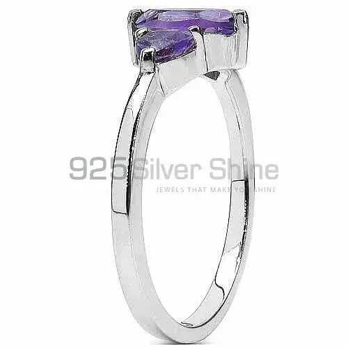 925 Sterling Silver Handmade Rings In Amethyst Gemstone Jewelry 925SR3088_1