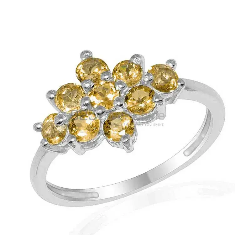 925 Sterling Silver Handmade Rings In Citrine Gemstone Jewelry 925SR1669_1