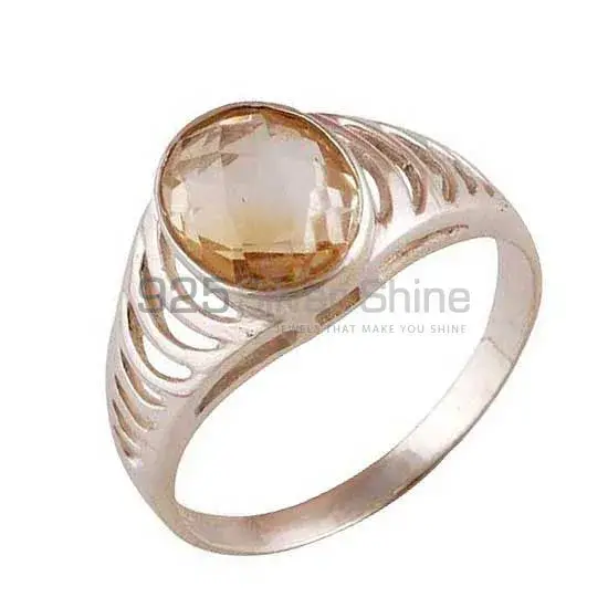 925 Sterling Silver Citrine November Birthstone Rings 925SR3577_1
