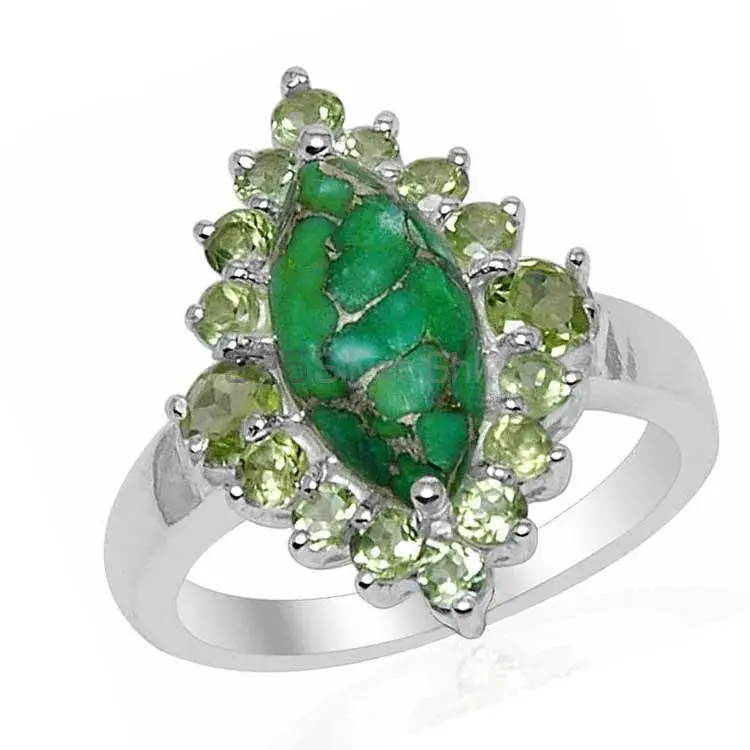 925 Sterling Silver Handmade Rings In Multi Gemstone Jewelry 925SR1511_1