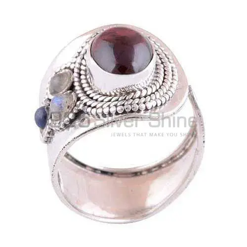 925 Sterling Silver Handmade Rings In Multi Gemstone Jewelry 925SR3009_1