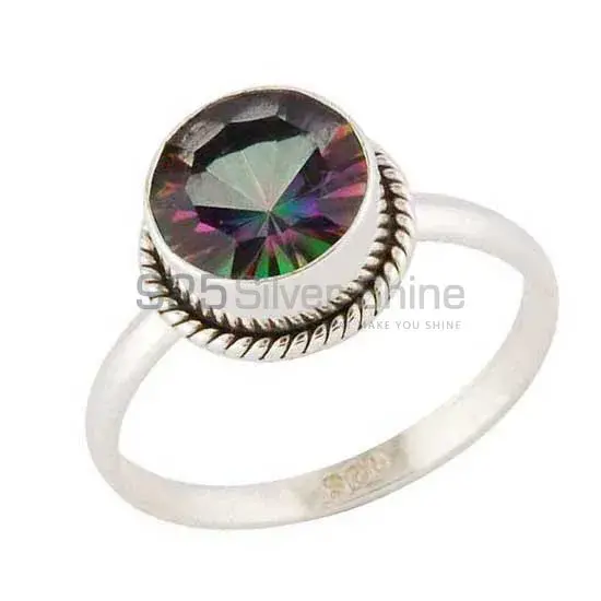 925 Sterling Silver Handmade Rings In Mystic Topaz Gemstone Jewelry 925SR3419_1
