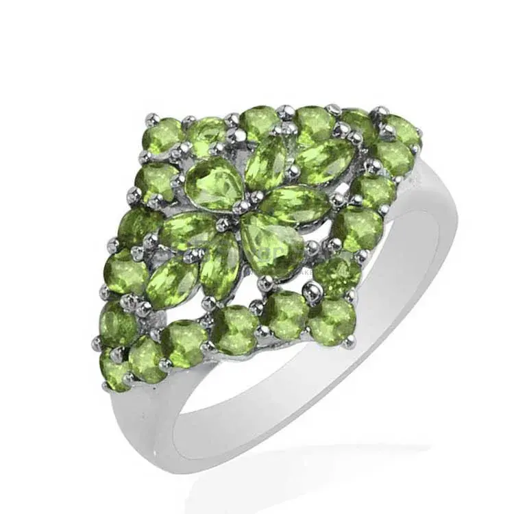 925 Sterling Silver Handmade Rings In Peridot Gemstone Jewelry 925SR1748_1