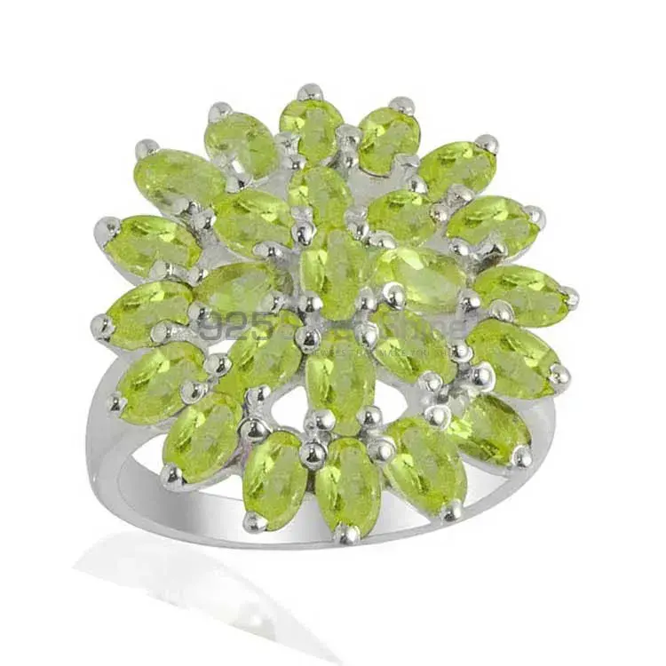 925 Sterling Silver Handmade Rings In Peridot Gemstone Jewelry 925SR2131_1